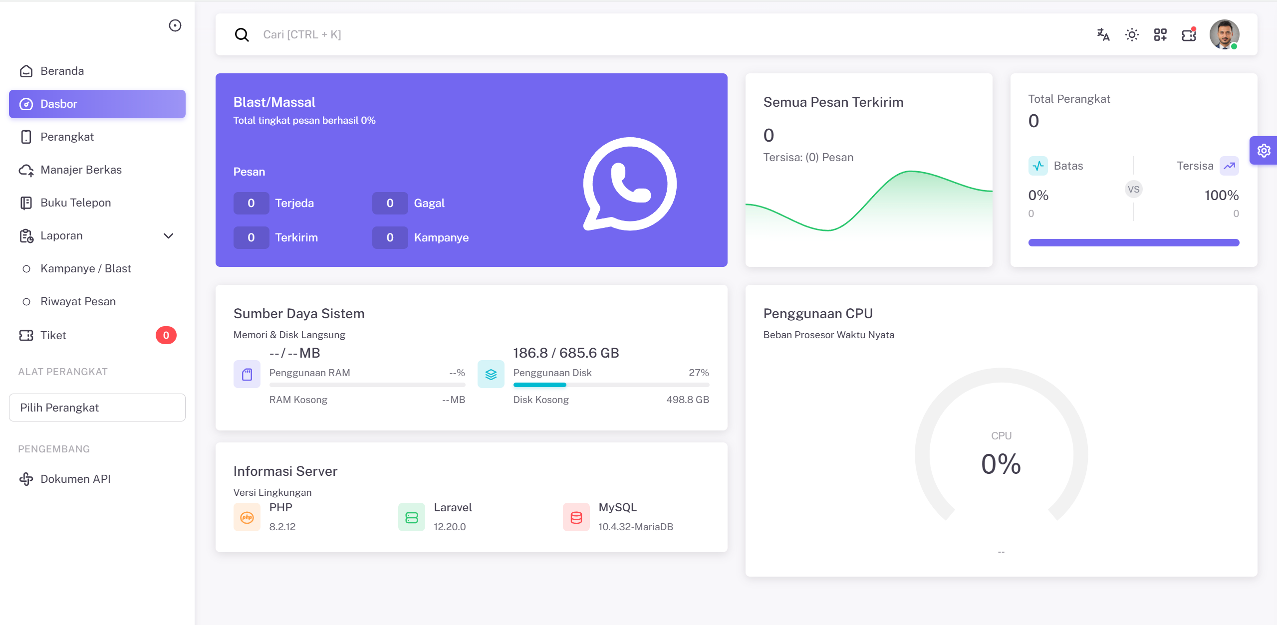 hero dashboard